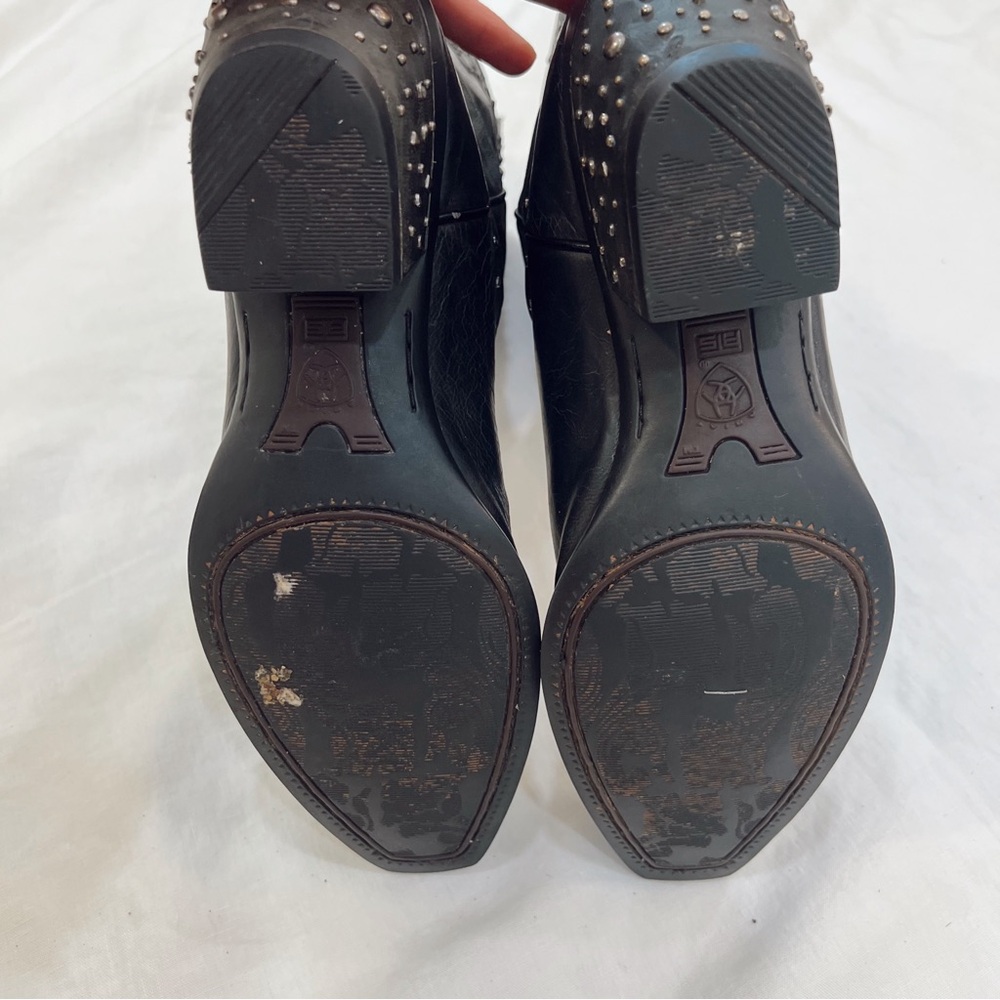 Ariat Sassy Black Leather Rhinestone Western Boot - Picture 10 of 15